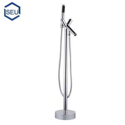 Free standing bathtub filler shower faucet