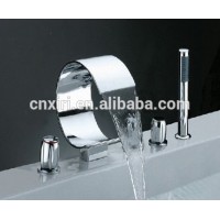 5 pcs deck mount tub faucet with hand shower, bath shower faucet AKC001